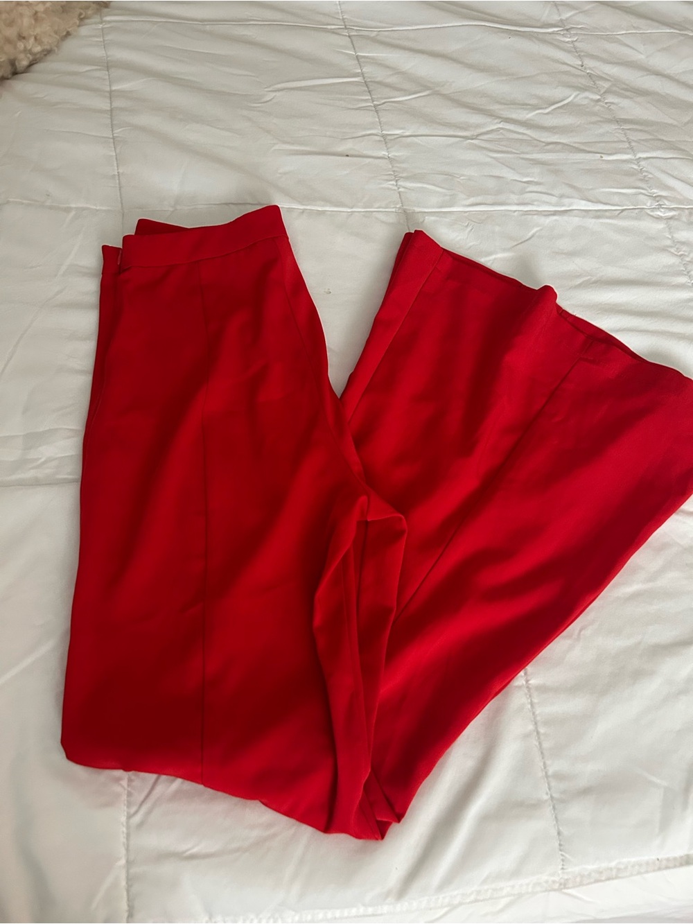 Forever 21 Red Wide-Leg Pants